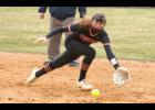 Ava Lorentz snagged a ground ball at second base.