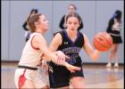 Madelyn Wehrspann drove inside for the Thunder.