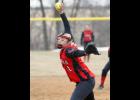 Upsala senior pitcher Alexis Soltis tossed all eight innings in the Cardinals’ win over Royalton last Thursday.